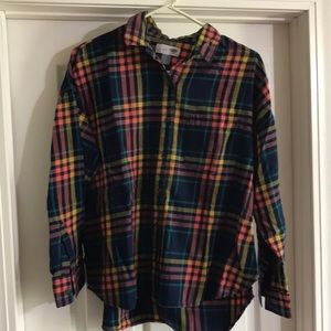 2/$10 Old Navy Bright Plaid Button Down Shirt